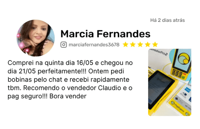 Depoimento de Cliente PagBank: Depoimento de cliente PagBank.